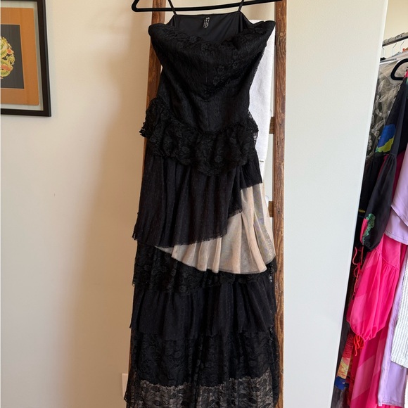 Free People Black Strapless Layered Dress - Picture 2 of 3
